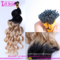 High quality 100% remy brazilian wave beauty cheap i tip ombre hair extension